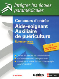 CONCOURS D'ENTREE - AIDE-SOIGNANT AUXILIAIRE DE PUERICULTURE - EPREUVE