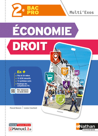 Economie Droit - Multi'Exos 2de Bac Pro Tertiaire, Livre + Licence numérique i-Manuel 2.0