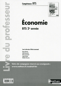 Économie BTS 2e année Compétences BTS Livre du professeur