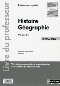 Histoire, Géographie 2de Bac Pro Agricole, Livre du professeur