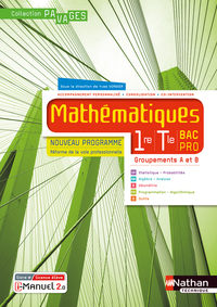 Mathématiques - Pavages 1re, Tle Bac Pro Groupements A et B, Livre + Licence numérique i-Manuel 2.0