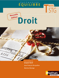 Droit - Equilibre Tle STG, Livre de l'élève