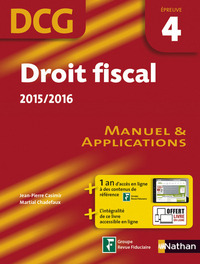 Droit fiscal 2015/2016 DCG - Épreuve 4 - Manuel et applications DCG