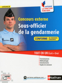 Concours Sous-officier de la gendarmerie - Catégorie B - N 23 (Intégrer la fonction publique) - 2016