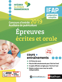 Concours entrée auxiliaire puériculture 2019 - IFAP - Epreuves écrites et orale - (IEP) - 2018