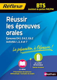 REUSSIR LES EPREUVES ORALES BTS ASSISTANT DE GESTION PME-PMI MEMO REFLEXE N17 2012