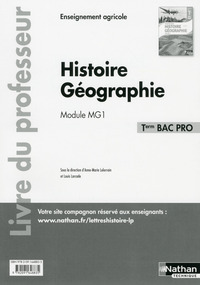 Histoire, Géographie Tle Bac Pro Agricole, Livre du professeur