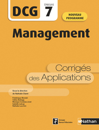 Management - DCG - Épreuve 7 - Corrigés des applications 2020