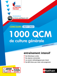 1 000 QCM Culture générale - Concours 2021-2022 - N° 28 - Catégories ABC (IFP) 2021