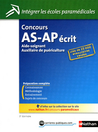 CONCOURS AIDE-SOIGNANT AUXILIAIRE DE PUERICULTURE EPREUVES ECRITES N14 (INT ECOLES PARAMEDICALES)