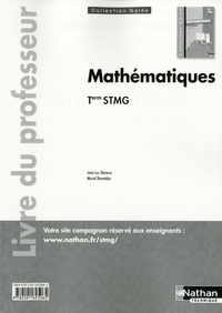 Mathématiques - Galée  Tle STMG, Livre du professeur