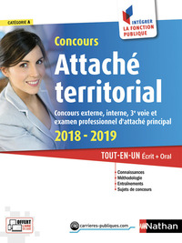 Concours Attaché territorial 2018-2019 Numéro 40 Catégorie A (Intégrer la fonction publique) - 2018