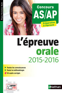 Épreuve orale 2015/2016 AS/AP Préparation à l'épreuve Etapes Formations Santé