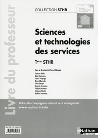 Sciences et Technologies des services Tle STHR, Livre du professeur