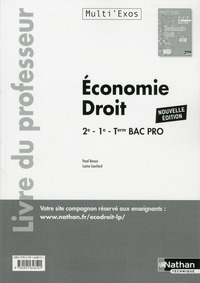 Economie Droit - 2ème/1ère/Term Bac pro (Multi'exos) Professeur - 2017