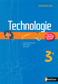 Technologie 3e, Livre de l'élève