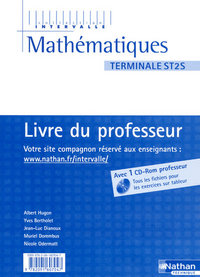 Mathématiques - Intervalle  Tle ST2S, Livre du professeur + CD-ROM fichiers exercices