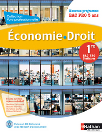 Economie Droit 1re Bac Pro, Livre de l'élève + CD Rom