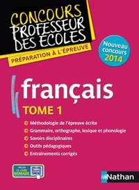 FRANCAIS T01 (CONCOURS PROFESSEUR DES ECOLES) 2013