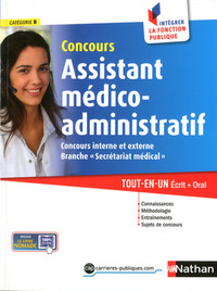 Concours Assistant médico-administratif branche "secrétariat médical" Intégrer la fonction publique