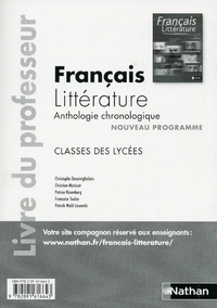 Français - Littérature Classes des lycées, Livre du professeur