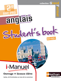 Anglais - Grand format 2de Bac Pro, i-Manuel livre + licence élève