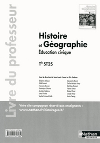 Histoire Géographie - Education civique Tle ST2S, Livre du professeur