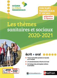 LES THEMES SANITAIRES ET SOCIAUX 2019/2020 - CONCOURS PARAMEDICAUX ET SOCIAUX - (IEPM) 2019