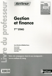 Gestion et finance - Réflexe Tle STMG, Livre du professeur