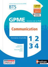 Domaines d'activités 1.2.3.4 - Communication BTS GPME, Livre + Licence numérique i-Manuel 2.0