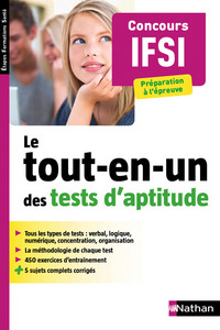 Le tout-en-un des tests d'aptitude Concours IFSI - Etapes formations santé - 2016