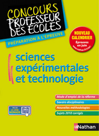 SCIENCES EXPERIMENTALES ET TECHNOLOGIE (CONCOURS PROFESSEUR DES ECOLES) 2011