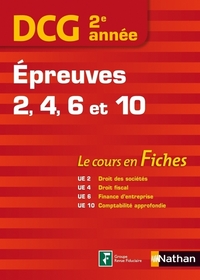 DCG 2EME ANNEE EPREUVES 2, 4, 6 ET 10 (LES COURS EN FICHES) 2013