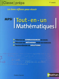 Mathématiques MPSI - 1re année Tout-en-un - Classe prépa scientifique
