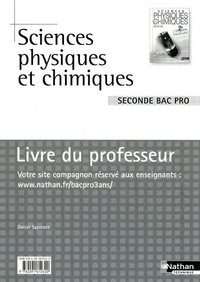 Sciences physiques et chimiques - 2e Bac Pro Livre du professeur Livre du professeur