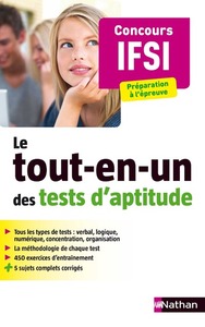 Le tout-en-un des tests d'aptitude - Concours IFSI - Etapes formations santé - 2017