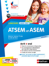 CONCOURS ATSEM ET ASEM 2020-2021 - ECRIT + ORAL - N16 - CATEGORIE C - (IFP) 2020
