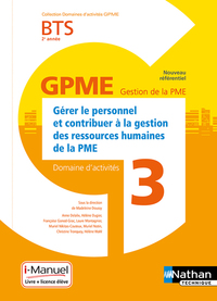 Domaine d'activité 3 - BTS 2ème année GPME (DOM ACT GPME) Livre + licence élève - 2019