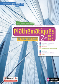 Mathématiques - Pavages 2de Bac Pro, Livre + Licence numérique i-Manuel 2.0