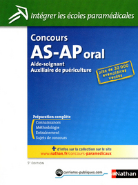 CONCOURS AIDE-SOIGNANT AUXILIAIRE DE PUERICULTURE ORAL N15 (INTEGRER LES ECOLES PARAMEDICALES) 2012