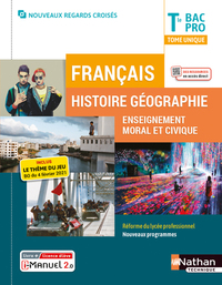 Français, Histoire Géographie et EMC, Nouveaux Regards Croisés Tle Bac Pro, Pochette + Licence numérique i-Manuel 2.0