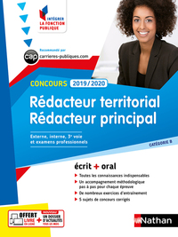 CONCOURS REDACTEUR TERRITORIAL ET REDACTEUR PRINCIPAL - CATEGORIE B (INTEGRER LA FONCTION PUBLIQUE)