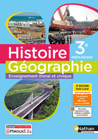 Histoire Géographie EMC 3e Prépa-Métiers, Livre de l'élève + licence numérique i-Manuel 2.0