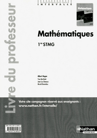 Mathématiques - Intervalle  1re STMG, Livre du professeur