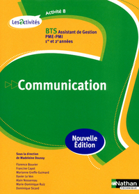 ACTIVITE 8 COMMUNICATION BTS 1ERE ET 2EME ANNEES( LES ACTIVITES) ELEVE 2012