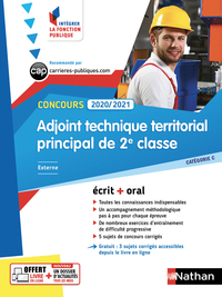 Concours adjoint technique territorial principal de 2ème classe - N°36 - (IFP) - 2019