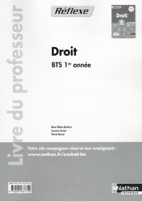 Droit BTS 1re année Pochette Réflexe BTS Livre du professeur