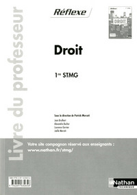 Droit - Réflexe 1re STMG, Livre du professeur