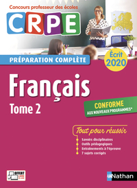 FRANCAIS - EPREUVE ECRITE 2020 - TOME 2 - PREPARATION COMPLETE (CRPE) - 2019 - VOL02