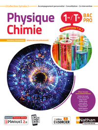 Physique Chimie - Spirales 1re, Tle Bac Pro Groupements 1 et 2, Livre + Licence numérique i-Manuel 2.0